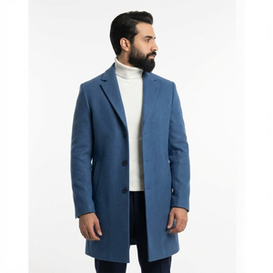 <b>Men</b> Classic <b>Long</b> <b>Winter</b> Trench <b>Coat</b> with Lining Breathable Quick-Dry Warm Wool/Polyester Trench <b>Coat</b> for Formal & Casual Use - Product Image 4