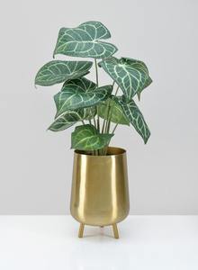 Pot de fleurs en métal minimaliste contemporain pour la décoration intérieure scandinave et une présentation élégante des plantes - Product Image 5