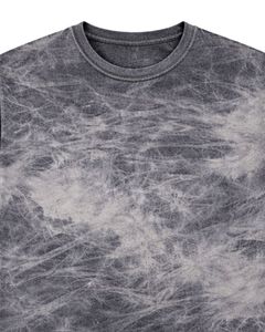 T-shirt gris délavé pour homme, col rond, manches courtes, en coton, style streetwear décontracté, délavage vintage, personnalisable, OEM, vente en gros, fournisseur de t-shirts - Product Image 3
