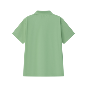 Chemise en jersey de polyester respirante et à séchage rapide pour homme, manches courtes, légère, décontractée, unie, ODM, golf, XL, blanche, avec aigle brodé sur la poitrine - Product Image 2