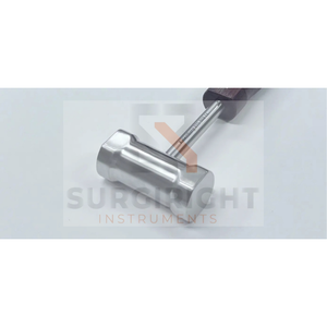 Martillo Tufnol con mango de acero inoxidable de alta calidad, 9 cabezas grandes de 40 mm, 2 libras, instrumento quirúrgico manual, 1 año de garantía. - Product Image 4
