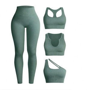 Ensemble de vêtements de sport pour femmes, marque privée : soutien-gorge de yoga, leggings et ensemble soutien-gorge de sport pour l'entraînement et le fitness, International active - Product Image 6