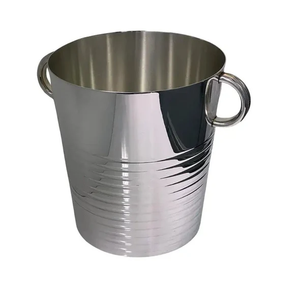 Cubo de Hielo de Acero Inoxidable con Asa, Pulido a Espejo, Cubos de Hielo de Acero Personalizados, Enfriador de Bebidas Resistente al Óxido para Uso en Bares - Product Image 6