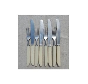 Luxury <b>Bone</b> <b>Handle</b> Stainless Steel Flatware Set Spoon Fork <b>Knife</b> Kitchen Dining Utensil Vintage Style Party Eco-friendly - Product Image 2