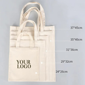 Bolsa de lona de algodón estilo vintage con logotipo y tamaño personalizados, ideal para compras y viajes - Product Image 3