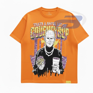 เสื้อยืดผู้ชายลายอนิเมะ ทรงโอเวอร์ไซส์ ผ้าฝ้าย 100% เนื้อผ้าปานกลาง - Product Image 2