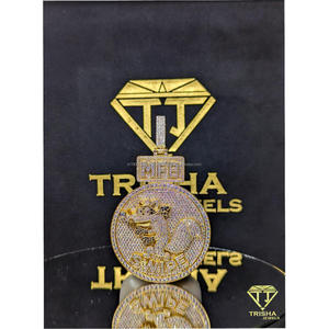 จี้รูปสัตว์ประดับเพชรโมอิสซาไนต์แบบ Iced Out เงินแท้ 925 เครื่องประดับฮิปฮอปสำหรับผู้ชาย สุดหรู จาก Trisha Jewels - Product Image 4