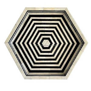 ถาดเสิร์ฟกาแฟลายหินอ่อนอาเกตพิมพ์ลาย UV ของช่างฝีมือหรูหราถาดเสิร์ฟกาแฟ - Product Image 2