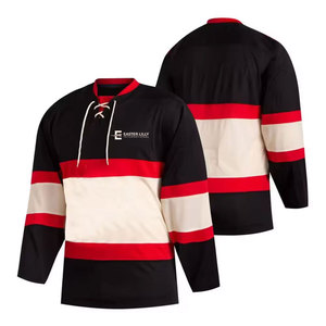 Jersey de hockey sobre hielo unisex personalizado al por mayor, de secado rápido y transpirable, en venta. - Product Image 1
