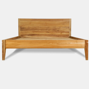 Cama de madera nórdica tamaño king, juego de muebles modernos para dormitorio, diseño simple para decoración del hogar. - Product Image 3