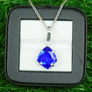 Colgante de Tanzanita en Plata de Ley 925, Joyería con Piedra de Nacimiento de Diciembre, Gema Azul Natural, Regalo para Mujer, Venta al Por Mayor - Product Image 1