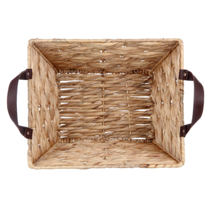 High Quality Water Hyacinth Laundry Woven Basket Home <b>Storage</b> Organizer Natural Woven Home and <b>Kitchen</b> - Product Image 2