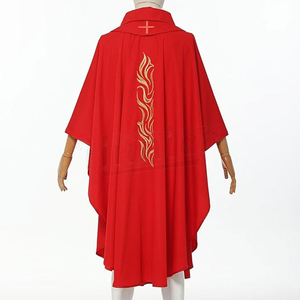 Uniforme de Sacerdote Católico, Sotana de Manga Larga de Poliéster de Alta Calidad, Túnica de Iglesia Personalizada para el Clérigo, Venta al por Mayor OEM - Product Image 3