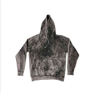 Sudadera con Capucha para Hombre, Lavado Ácido, 100% Algodón, Forro Polar, Estilo Casual, Corte Holgado, Sudadera de Invierno con Cuentas, Estilo Urbano - Product Image 1