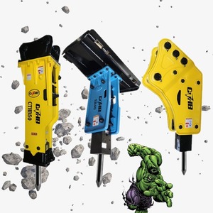 Martillo Hidráulico Rompedor de Rocas de Calidad Premium para Excavadora, Alto Rendimiento de Trituración para Trabajos Pesados - Product Image 3