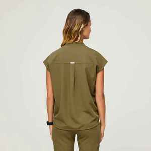 ARTISAN IMPEX Ensembles de Blouses Médicales Extensibles pour Femmes en Tissu Tricoté Doux Spandex/Polyester Service OEM Uniformes d'Infirmières - Product Image 2