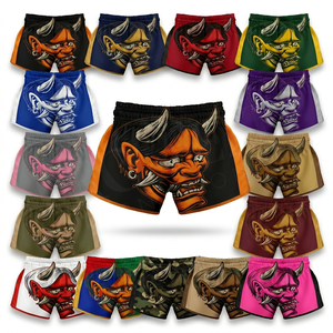 Pantalones Cortos de Boxeo Muay Thai de Diseño Personalizado, para Entrenamiento de Combate, OEM ODM, para Kickboxing, MMA, Ligeros, de Satén, Deportivos - Product Image 1