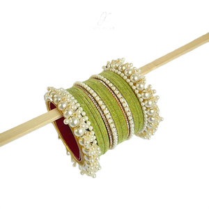 Unique Women's Mix Colors Imitation Pearl Eco-Friendly Geometric <b>Bangle</b> Set Artificial Classic Style Wedding Party Wear <b>Indian</b> - Product Image 2