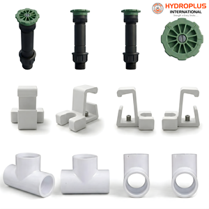 hydroplus international photovoltaic surface washing sprinkler outlet riser tee branch clamp <b>frame</b> pipe holding accessory set - Product Image 5