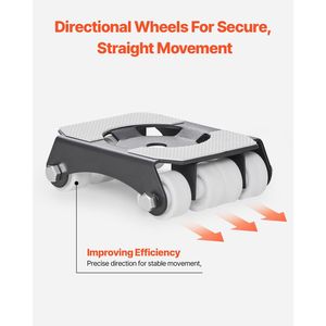 Carrello per Mobili Resistente con Capacità di Carico di 150 Kg, Doppia Fila di Otto Ruote in Acciaio al Carbonio, Ruote per Spostamento Mobili - Product Image 5