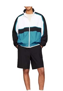 Veste coupe-vent légère et écologique pour homme, personnalisable, avec ensemble short cargo, fabrication OEM ODM, streetwear, vêtements de sport - Product Image 3