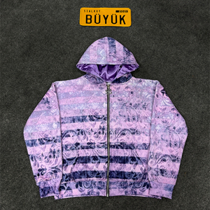 Sudadera con capucha y cremallera personalizada al por mayor, 100% algodón orgánico, forro de satén, forro polar de invierno, estilo urbano, 500g - Product Image 1