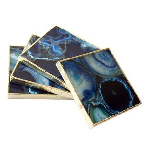 Best Quality Hot Sale Bulk Natural Blue Agate <b>Large</b> Square Coasters PERSONALIZED MOMENTS Christmas <b>Gift</b> - Product Image 1
