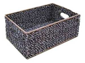 ตะกร้าหวายน้ำไฮยาซินธ์ทอมือ ราคาประหยัด สไตล์วินเทจ อเนกประสงค์ พร้อมหูจับสะดวกสบาย เหมาะสำหรับห้องนอน ห้องนั่งเล่น ห้องน้ำ - Product Image 4