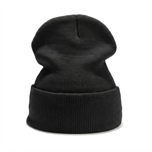 Comfortable Stretch Fit 100% Acrylic Knitted Unisex Adjustable Beanie <b>Hat</b> Wholesale Fashion Plain <b>Winter</b> for Outdoor Activities - Product Image 1
