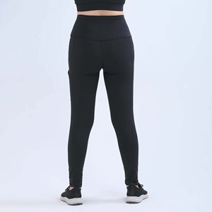 Leggings sportifs thermiques pour femmes, taille haute, longueur intégrale, tricotés, extensibles, respirants, écologiques, à motifs abstraits - Product Image 4