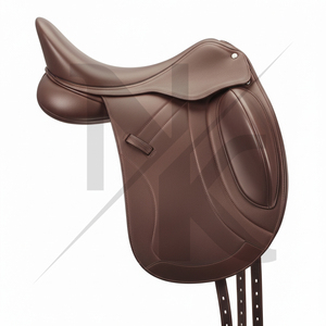 Selle d'endurance anglaise en cuir véritable, best-seller, avec arceau rembourré et design ergonomique, produits d'équitation anglaise d'Inde - Product Image 6