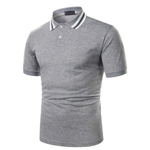 Polo en coton à manches courtes style tendance pour homme – Polo en coton PK pour l'été – Couleurs variées pour polos homme - Product Image 1