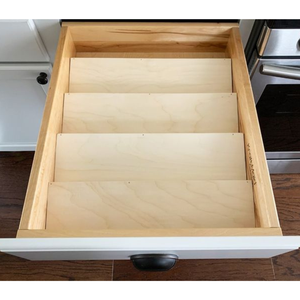 Adjustable Wooden Spice Drawer Organizer Insert for Kitchen Cabinet Storage and Modern Home Organization - Product Image 3