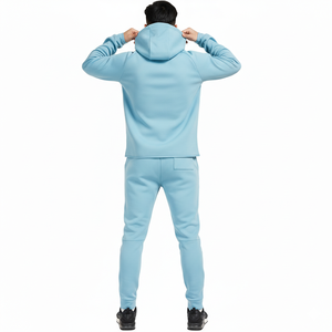 Conjunto de Chándal Holgado Personalizado Unisex con Estampado DTG y Ribetes, Sudadera con Capucha Retro Y2K y Pantalones de Chándal, Conjunto de Dos Piezas para Invierno - Product Image 5