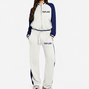 Conjunto Deportivo Personalizado para Mujer, Sudadera con Capucha y Pantalones Jogger de Felpa, Ropa Deportiva de Marca Privada al por Mayor, Alta Calidad - Product Image 4
