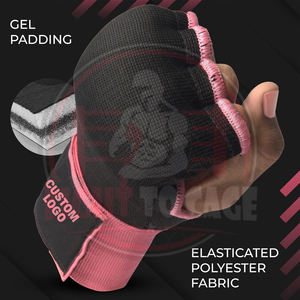Guantes Interiores Acolchados de Gel de Alta Resistencia, Costuras Reforzadas, Vendas para Manos de Boxeo, Protector de Nudillos Duradero para Luchadores Profesionales - Product Image 2
