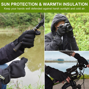 Guantes de Pesca Vantrex Industries VI-FG-104 Inteligentes, Transpirables, de Secado Rápido, Ligeros, con Protección UV, Antideslizantes e Impermeables para Invierno - Product Image 4
