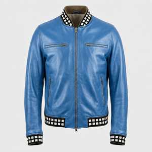 Chaqueta Bomber de Cuero Premium para Hombre, Estilo Casual, Ligera, para Invierno, para Pedidos al por Mayor, Directo de Fábrica - Product Image 1
