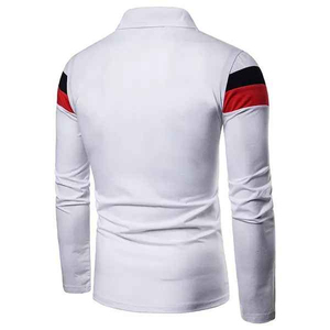 Camisetas Polo de Golf para Hombre, de Algodón y Elastano, con Bloques de Color y Logotipo Personalizado, de Alta Calidad, Venta al Por Mayor del Fabricante - Product Image 6