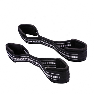 Sangles de musculation en coton haute résistance en forme de 8 – Sangles de levage réglables, antidérapantes, à fermeture rapide, respirantes et légères - Product Image 6