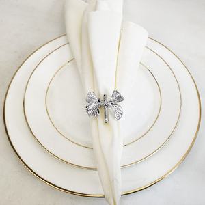 Anneaux de serviette décoratifs en acier inoxydable pour la maison et la restauration, accessoire de décoration de table élégant - Product Image 4