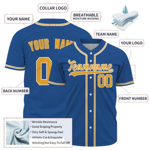 Customize Embroidery Baseball Jersey Style Shirt Wholesale <b>Cheap</b> Price Best Design Baseball Jersey Wholesale with Customization - Product Image 6