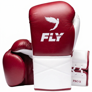 Guantes de Boxeo Profesionales Fly PRO X con Cordones, Logotipo Personalizado, Cuero de Alta Calidad, Secado Rápido, Protección UV, Guantes de Entrenamiento de Dedo Completo - Product Image 4