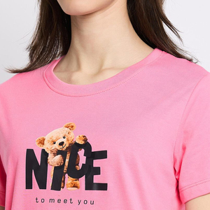 2026 <b>Women's</b> 100% Cotton <b>Women</b> T Shirts <b>Tops</b> O-Neck Short Sleeve Tees Embroidered Logo Formal Breathable Feature Printed - Product Image 5