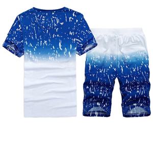 ชุดเสื้อผ้าลำลองสำหรับผู้ชายชุดกีฬาฤดูร้อนเสื้อยืดครอประบายอากาศได้ชุดเสื้อผ้าผู้ชายลายหิมะ - Product Image 1