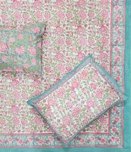 Juego de Sábanas Modernas Estampadas 100% Algodón Ecológico, Cubrecama Único con Estampado a Mano, Diseño Simple de Calidad - Product Image 1