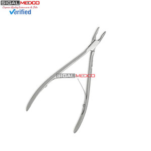 Cisaille à os manuelle réutilisable en acier inoxydable 19 cm 3 mm, instrument chirurgical de haute précision pour la chirurgie neurochirurgicale et de la colonne vertébrale, orthopédie - Product Image 2