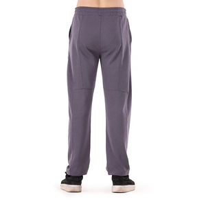 Pantalon de survêtement gris pour homme, taille élastique, cordon de serrage, poches latérales, décontracté, respirant, pour l'automne - Product Image 3