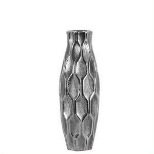 Nouveau vase à fleurs décoratif en métal argenté brillant pour la décoration de la table du salon à la maison, vases à fleurs en métal personnalisés - Product Image 6