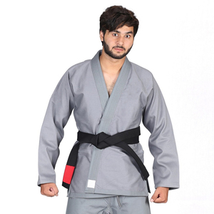 High Quality V-Neck Judo Uniforms Adults Custom Martial Arts Training Wear <b>Stretch</b> 100% Cotton Logo Printing Light Weight - Product Image 5